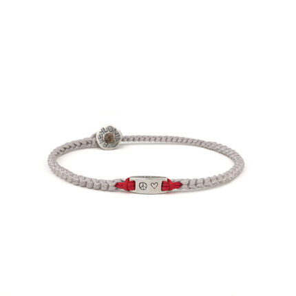 Babylonia Bracelet Peace & Love – 935 Sterling Silver