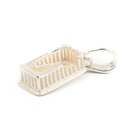 Parthenon Charm Sterling Silver Pendant