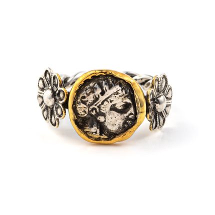 Goddess Athena Coin Ring