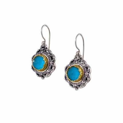 Gerochristo - Penelope earrings in Sterling Silver with Gemstones