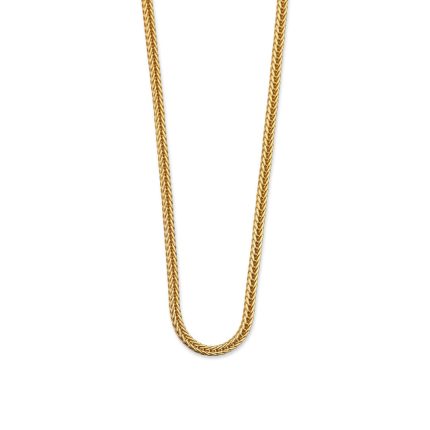 Wheat Chain - 925 Sterling Silver Gold Plated