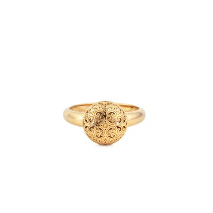 Kallisto Round Ring in Gold plated sterling silver