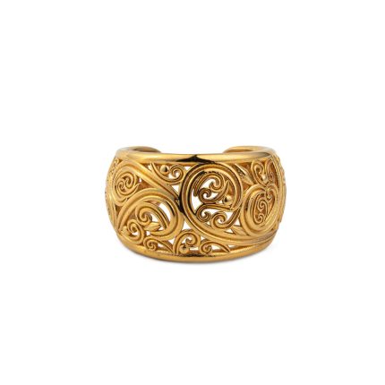Gerochristo – Byzantine Ring in Sterling Silver and Gold Plated