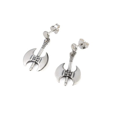 Minoan Double Axe Earrings - Sterling Silver