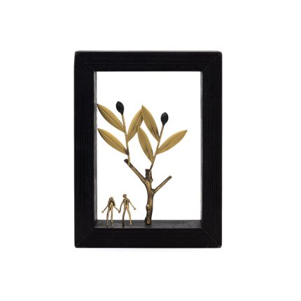 The couple - Bronze Wood art frame
