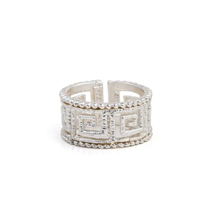 Greek Key Lace Ring - 925 Sterling Silver