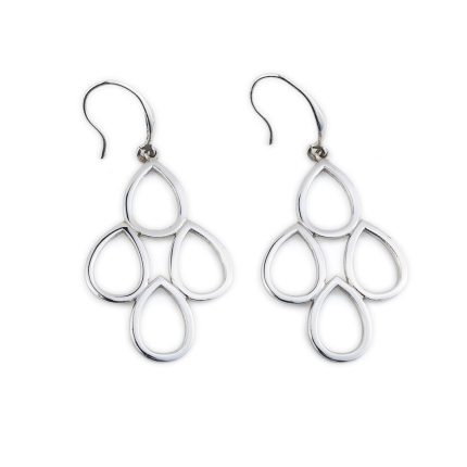 Circle of Life Dangle Earrings in Sterling Silver