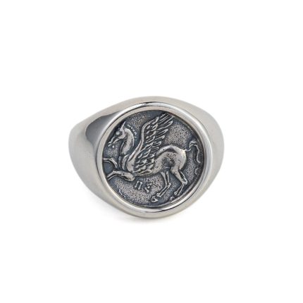 925 Sterling Silver Pegasus Ring