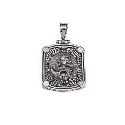 Reversible Zodiac Pendant - 925 Sterling Silver