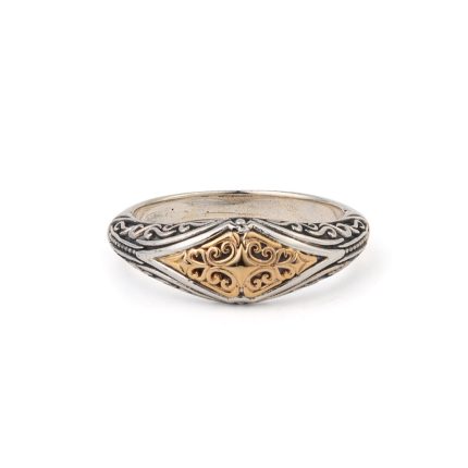 Erotokritos ring in 18K Gold and Sterling Silver