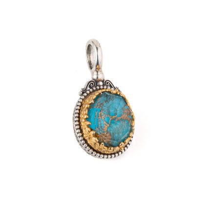 Gerochristo - Iris pendant in Sterling Silver with Gemstone
