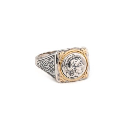 Gerochristo - Athena Ring in 18K Gold and Sterling Silver