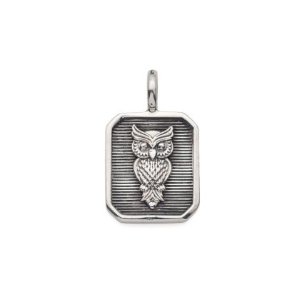 Gerochristo - Owl Pendant in Sterling Silver