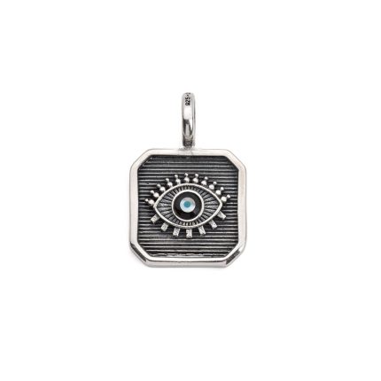 Gerochristo - Evil Eye Pendant in Sterling Silver