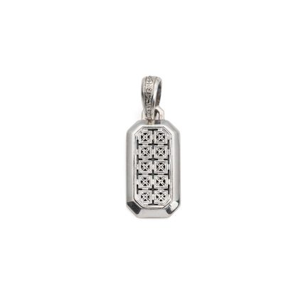 Gerochristo - Simplicity Cross Pattern Pendant in Sterling Silver