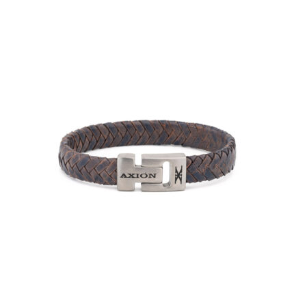 Axion Leather Bracelet and Stainless Steel