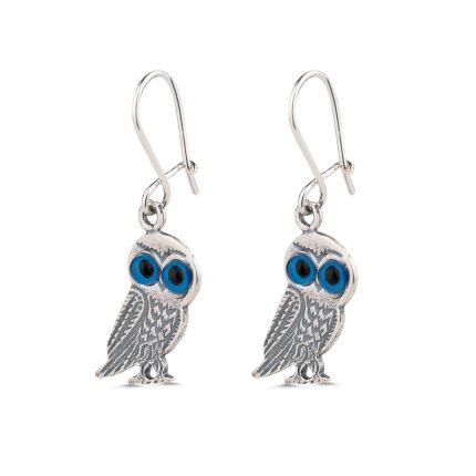 Wisdom Owl Earrings in 925 Sterling Silver