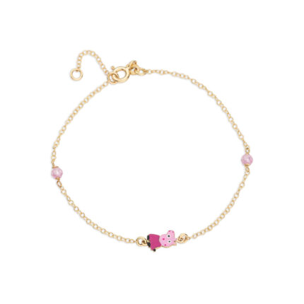 9K Gold Peppa Pig Bracelet for Children