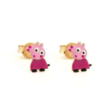 Peppa 9K Gold Stud Earrings