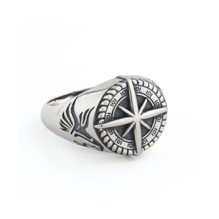 Compass Ring - 925 Sterling Silver