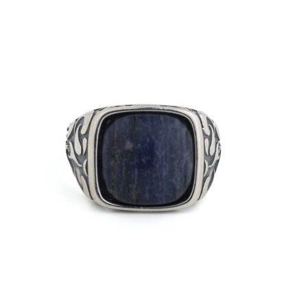 Men’s Silver Ring with Sodalite
