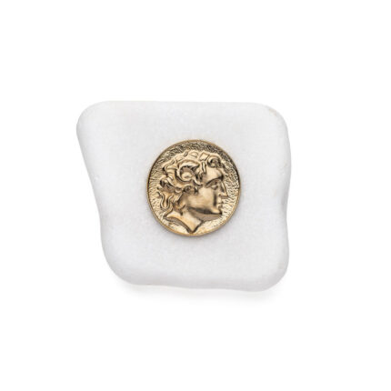 Alexander the Great Decorative Piece on Thassos Marble