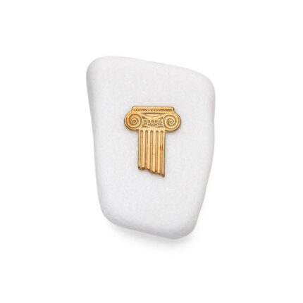 Ionic Column Decorative Art Piece on Thassos Marble