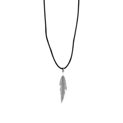 Feather Necklace in 925 Sterling Silver