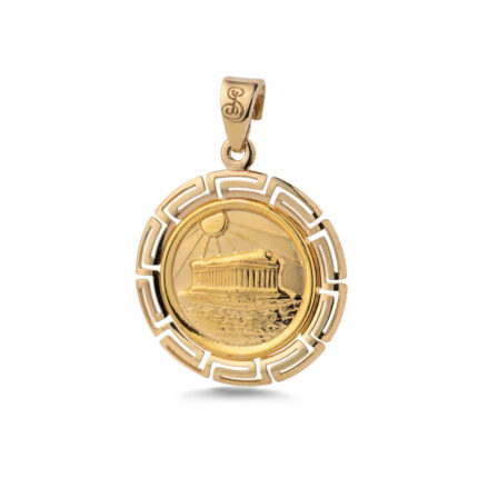 Parthenon Pendant in 9K Gold