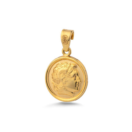 Alexander the Great Gold Pendant