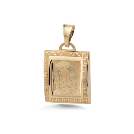 Virgin Mary and Jesus Pendant in 9K Gold