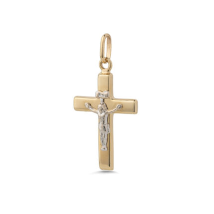 14K Gold Crucifix Pendant