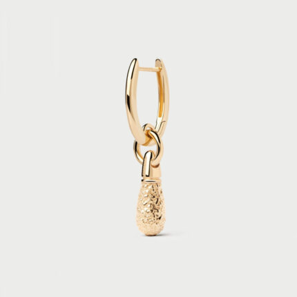 PDPAOLA Popcorn Jupiter single hoop pendant