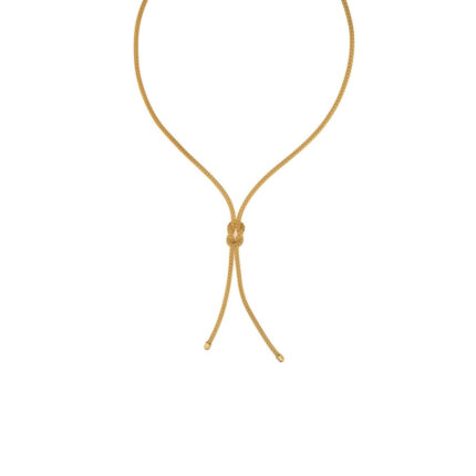Hercules Knot Chain Necklace - 925 Sterling Silver Gold Plated
