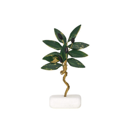 Olive Tree Stand Décor on Marble Stone