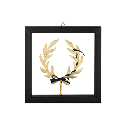Olive Wreath Wall Decoration with Wooden Frame
