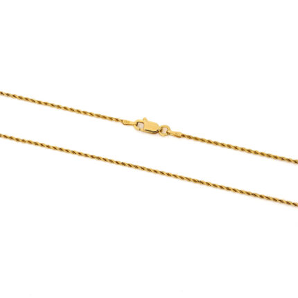 Thin Rope Chain - 925 Sterling Silver and Gold Plated