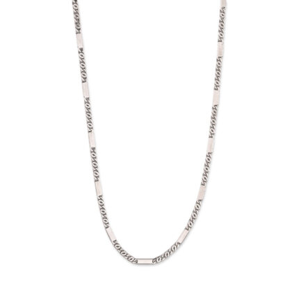 Bar and Link Chain in Sterling Silver