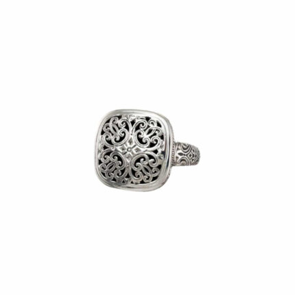 Gerochristo - Mediterranean Square Ring in Sterling Silver