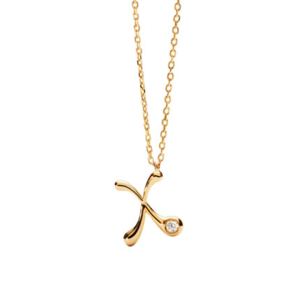 PDPAOLA X Initial Pendant Necklace